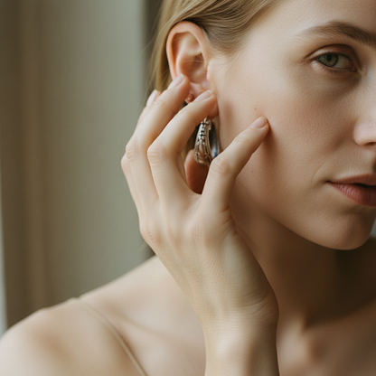 Silver Vintage Mandala Earrings