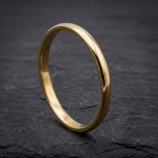 Simple Ring Made Of Gold And Silver