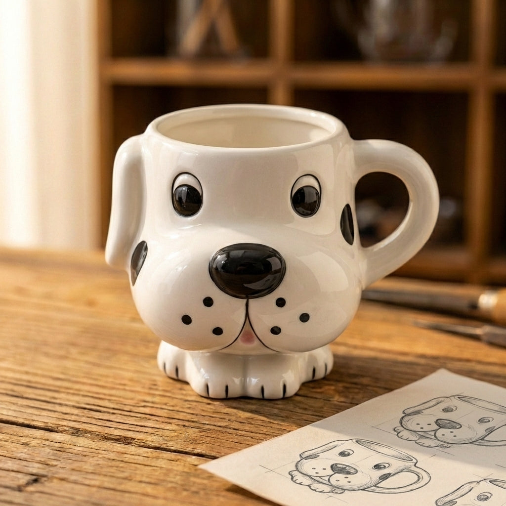 Spotted Dalmatian Face Mug