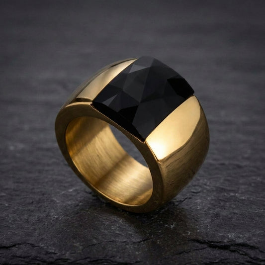 Statement Black Crystal Ring 51965211
