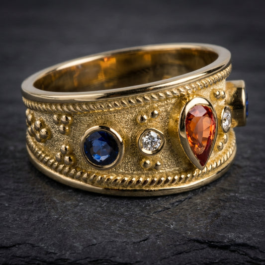 Statement Gold Gemstone Ring 62998704