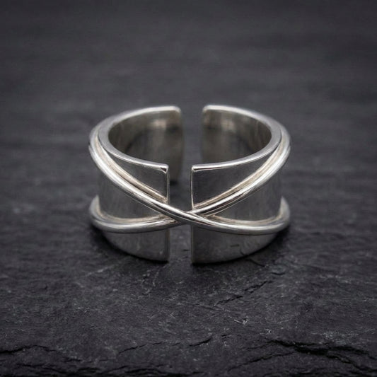 Statement Silver Cross Ring 70494900