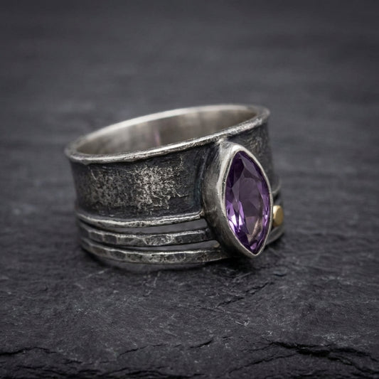 Vintage Amethyst Stone Ring 56712794