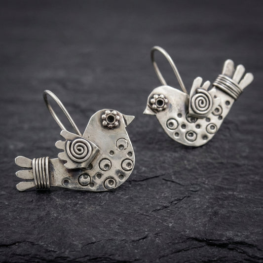 Vintage Bird Dangle Earrings 08020234
