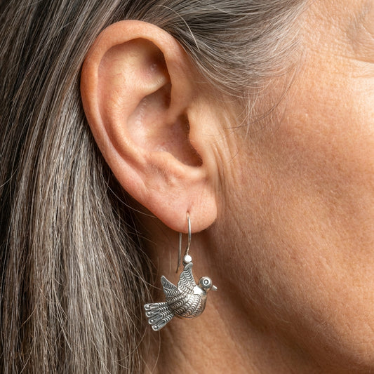 Vintage Bird Dangle Earrings