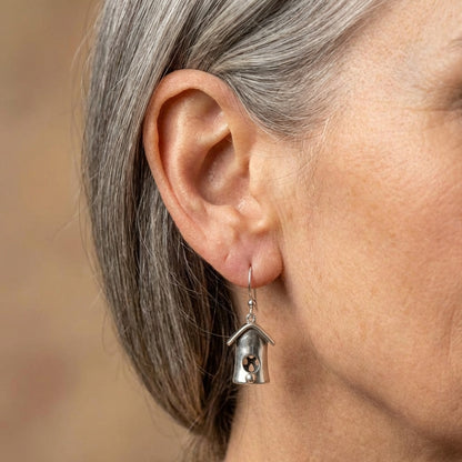 Vintage Birdhouse Earrings