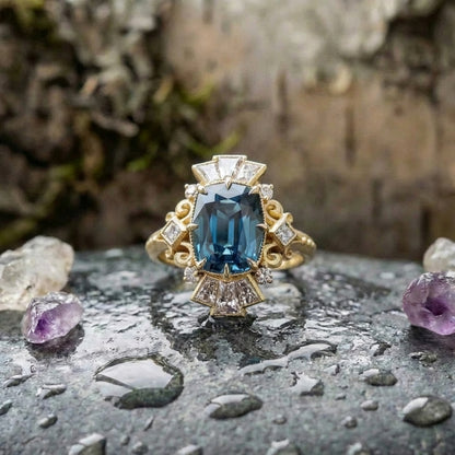 Vintage Blue Sapphire Ring