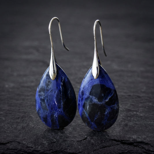 Vintage Blue Stone Earrings