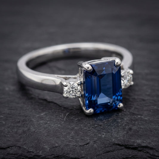 Vintage Bright Blue Ring