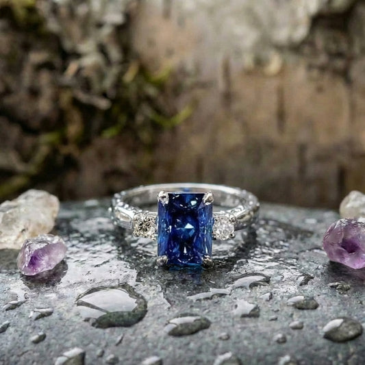 Vintage Bright Blue Ring