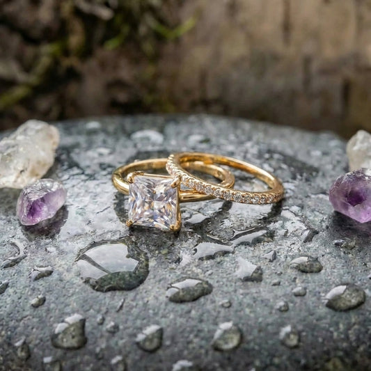 Vintage Brilliant Ring Set