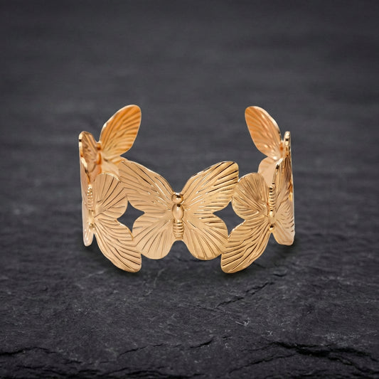 Vintage Butterfly Cuff Bracelet
