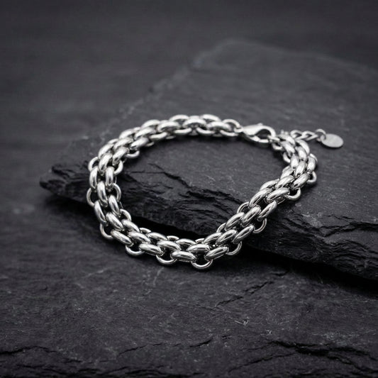 Vintage Chain Silver Bracelet