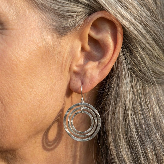 Vintage Circle Dangle Earrings