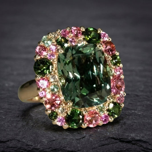 Vintage Colorful Tourmaline Ring 43086739