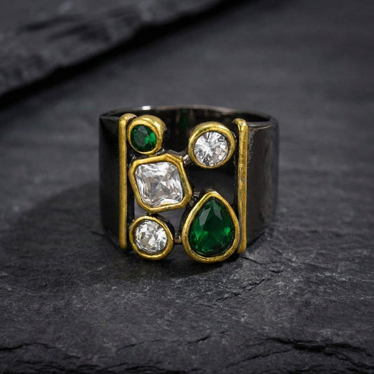 Vintage Crystal Statement Ring 53015378