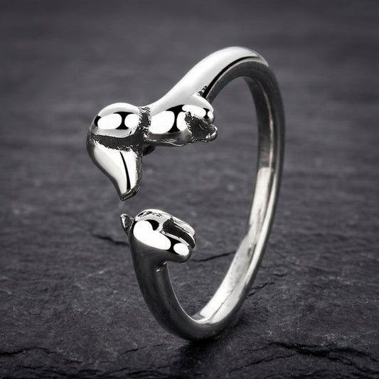 Vintage Dachshund Dog Ring 21010543