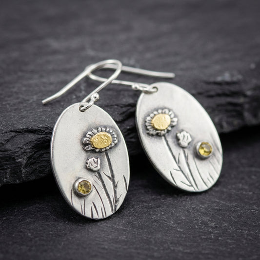 Vintage Daisy Dangle Earrings 79268606