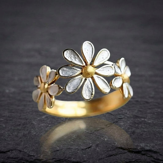 Vintage Daisy Flower Ring 42800819
