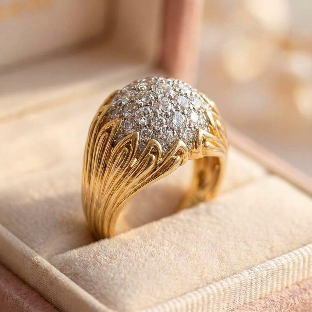Vintage Diamond Claw Ring