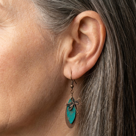 Vintage Dragonfly Earrings