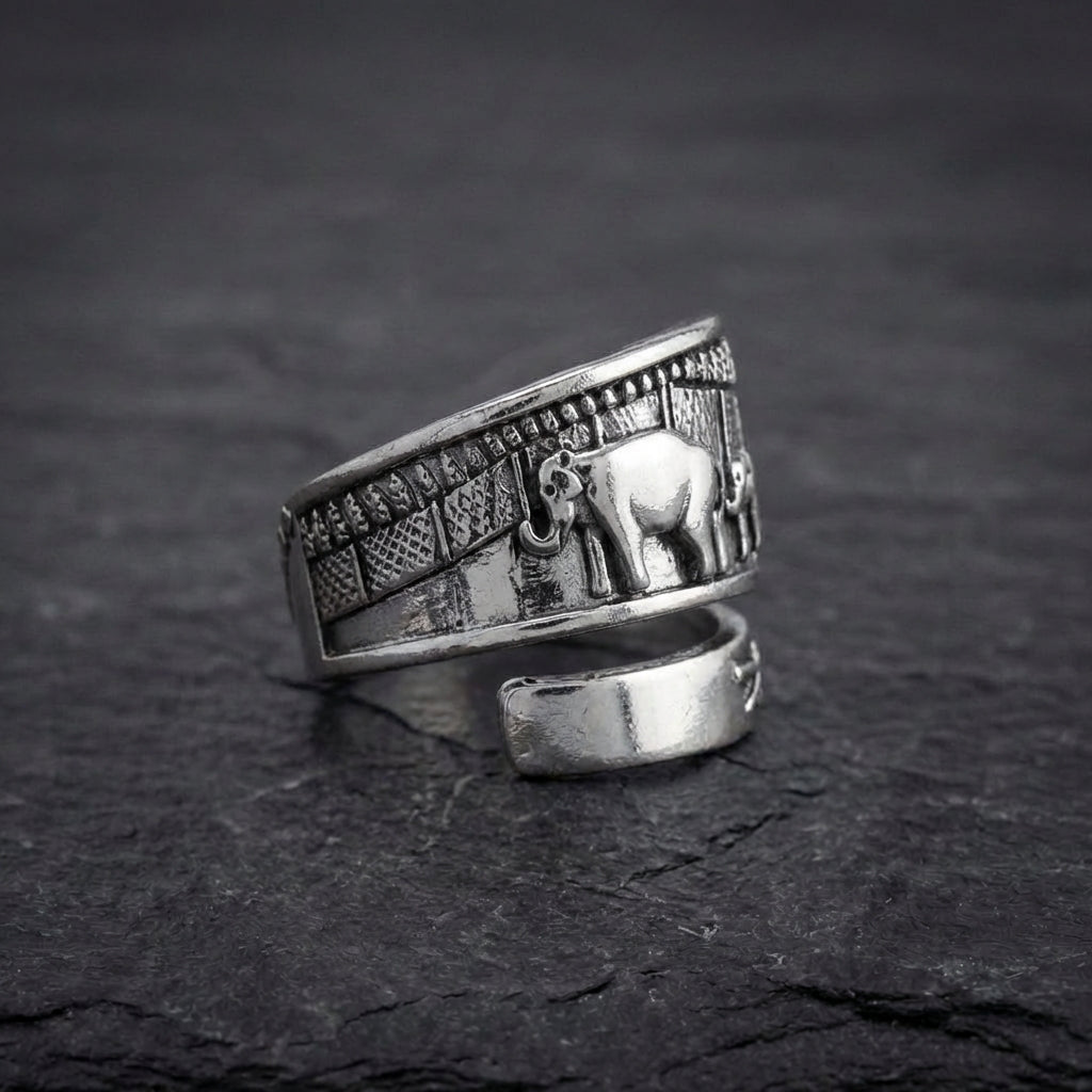 Vintage Elephant Spoon Ring 34462527