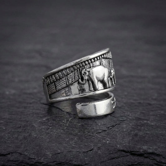 Vintage Elephant Spoon Ring 34462527