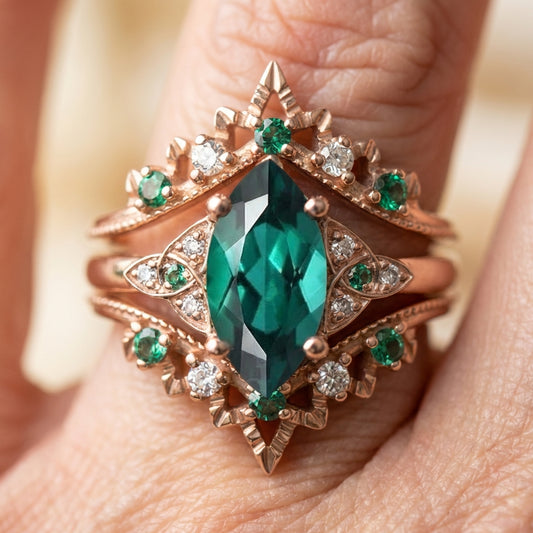 Vintage Emerald Statement Ring