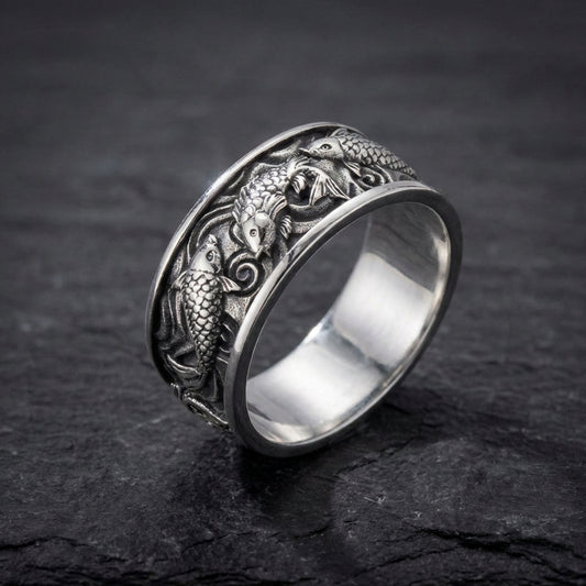 Vintage Fish Leaping Ring 35744170