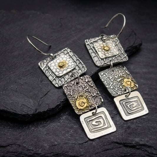 Vintage Geometric Dangle Earrings 20266273