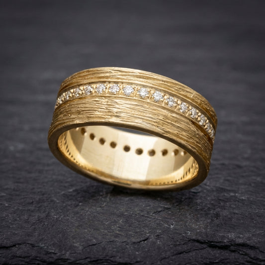 Vintage Gold Fine Zirconia Ring
