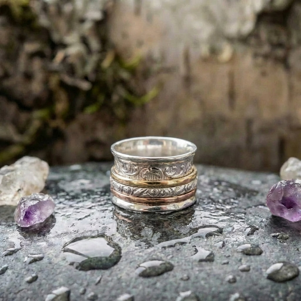 Vintage Gold & Silver Fine Ring