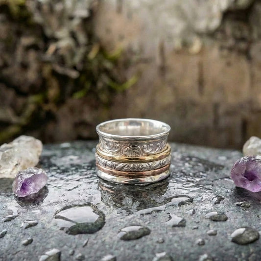Vintage Gold & Silver Fine Ring