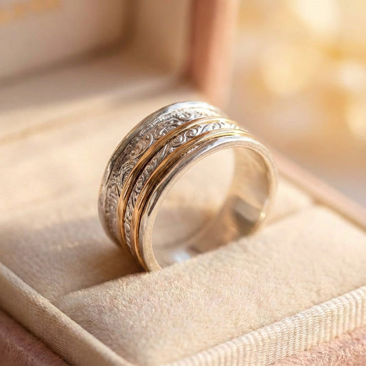 Vintage Gold & Silver Fine Ring