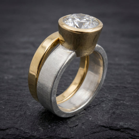Vintage Gold Silver Ring 16791281