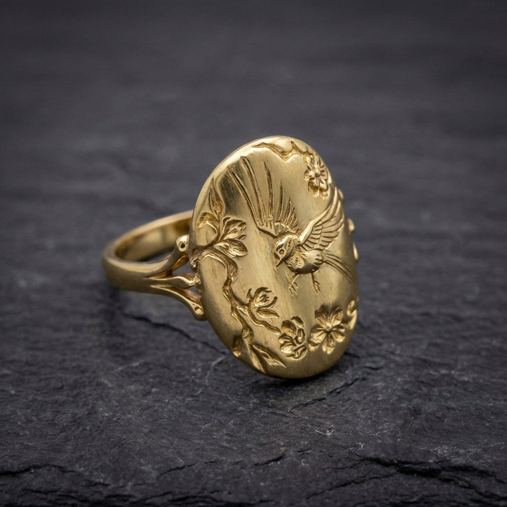 Vintage Gold Swallow Ring 71476640