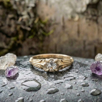 Vintage Gold Zircon Ring