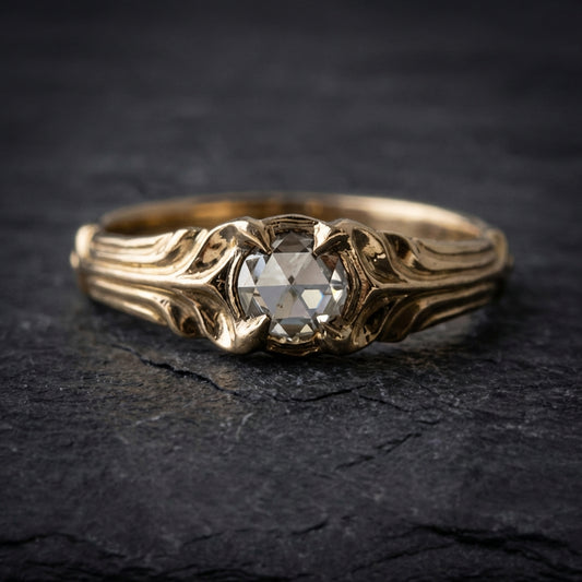 Vintage Gold Zircon Ring 24828252