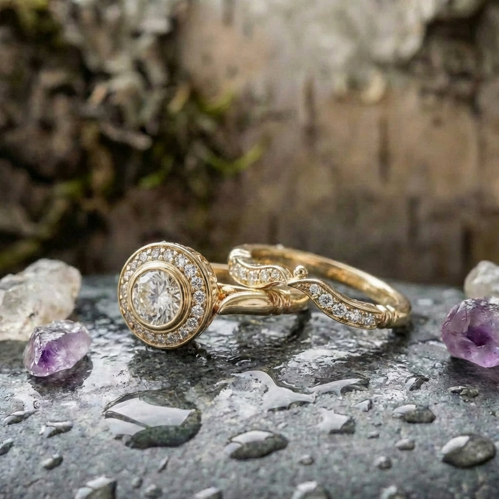 Vintage Gold & Zirconia Ring Pack