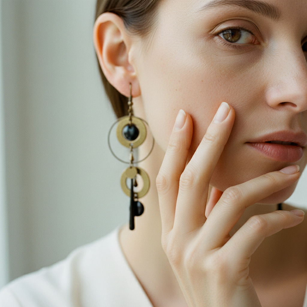 Vintage Golden Dangling Earrings