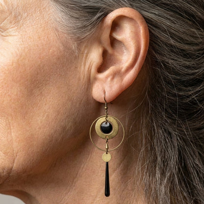 Vintage Golden Dangling Earrings