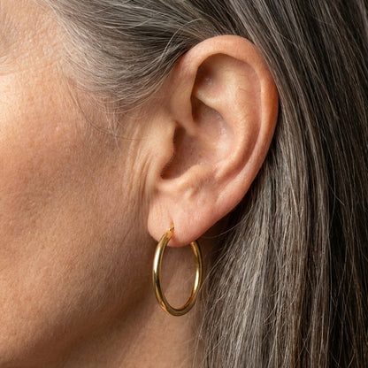 Vintage Golden Hoops