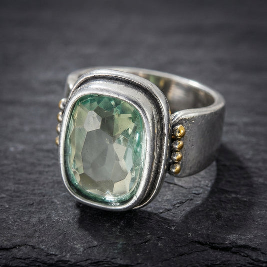 Vintage Green Cubic Zirconia Ring 94239031
