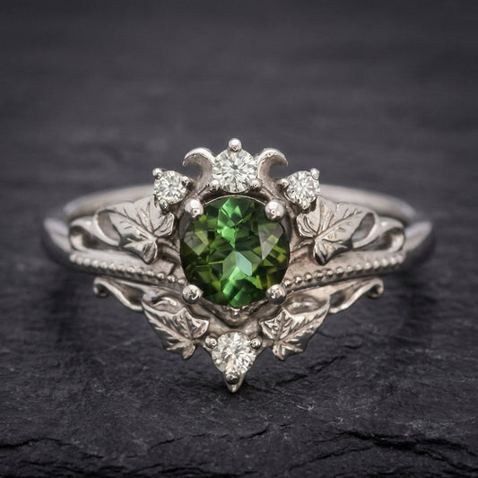 Vintage Green Stone Ring 93832251