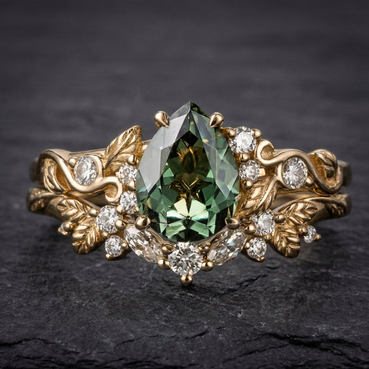 Vintage Green Zircon Ring 50742798