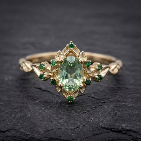 Vintage Green Zircon Ring 63303911