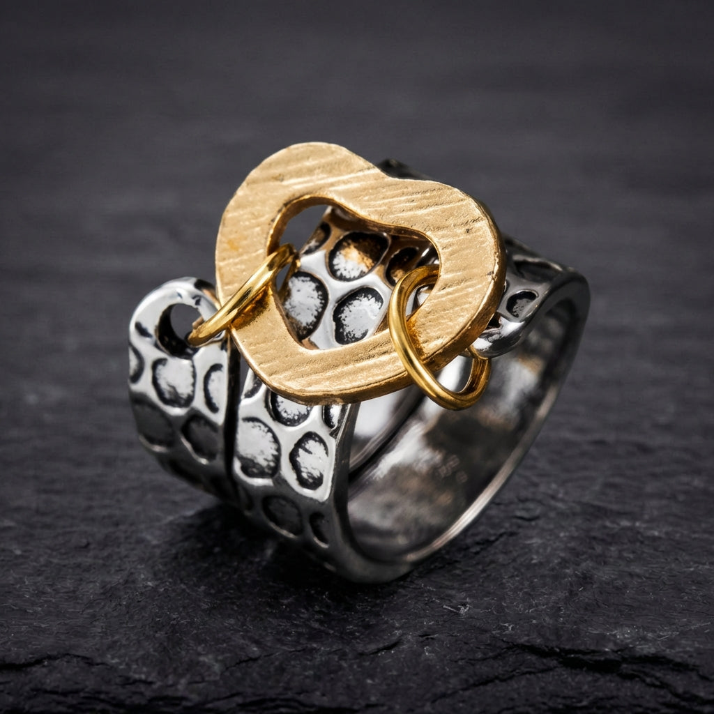 Vintage Heart Statement Ring 62935144