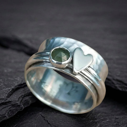 Vintage Heart Stone Ring 07212037