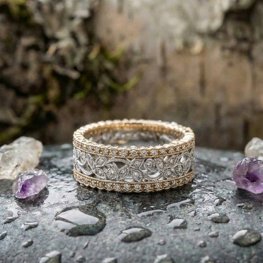 Vintage Hollow Brilliance Ring