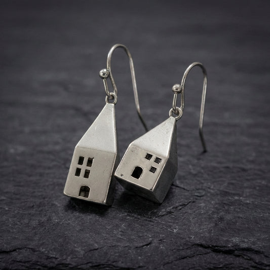 Vintage House Dangle Earrings 65484977
